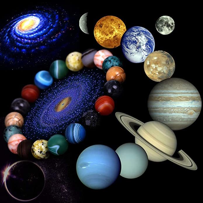 Solar System Eight Stone Planet Bracelet