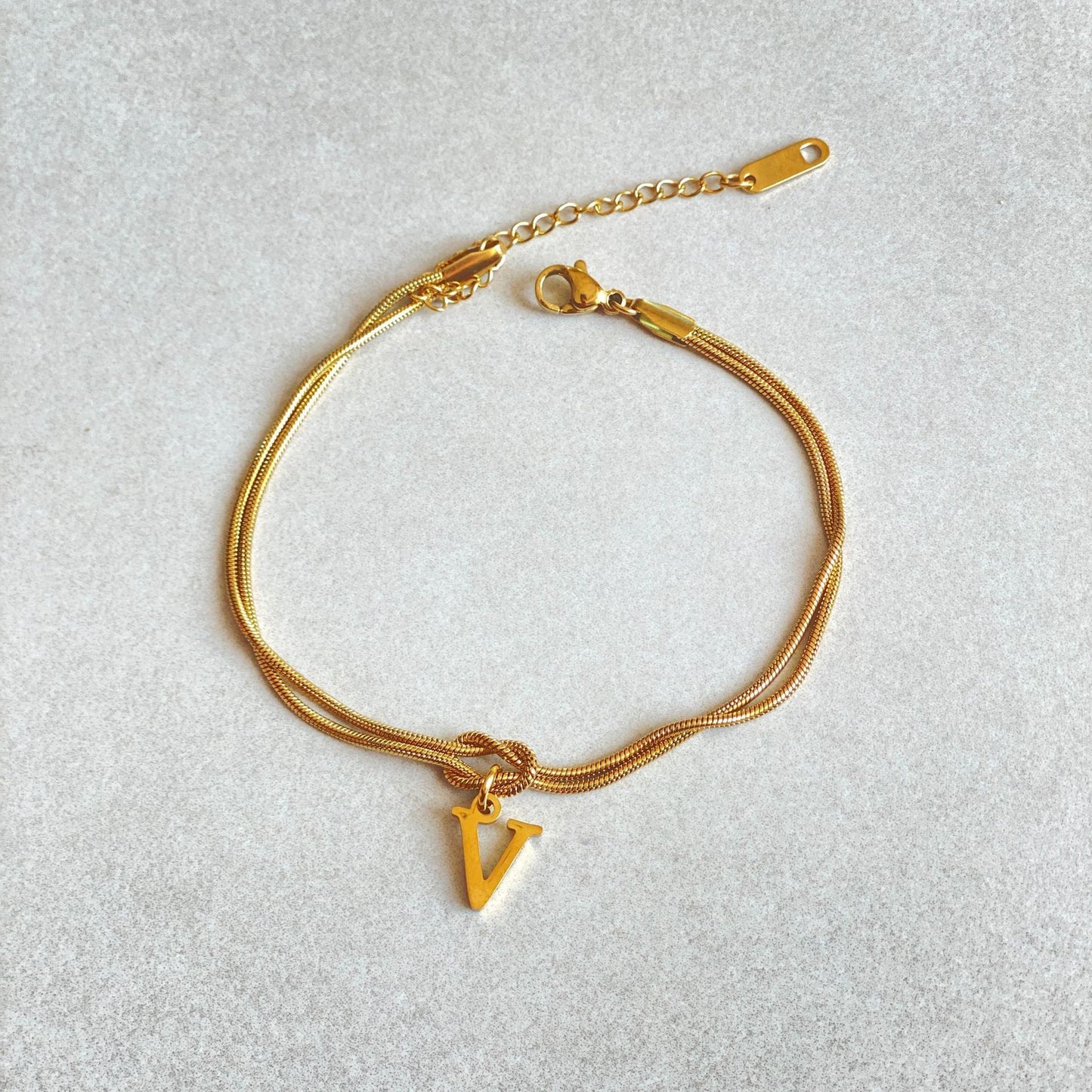 A-Z Love Knot Bracelets