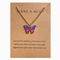 Coloured Butterfly Necklaces, 2Pc & 1Pc