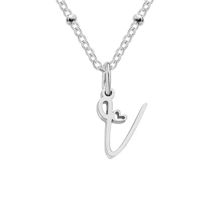 A-Z Personalized 26 Letter Pendant Necklace