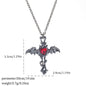 Gothic Spider, Bat, Cross, Skull, and Heart Pendant Necklaces