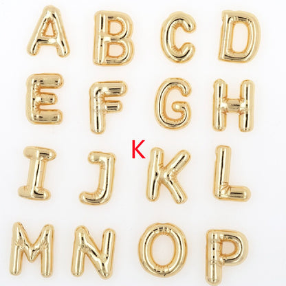 Glossy Letters Pendant Necklace