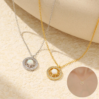 Moon and Sun Necklace