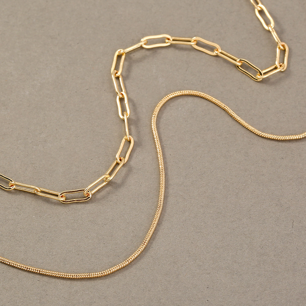 Gold Collarbone Multi-Layer Necklaces