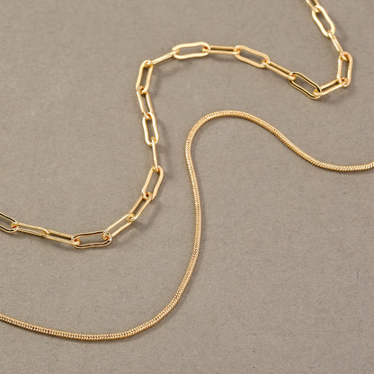 Gold Collarbone Multi-Layer Necklaces