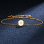 Adjustable Gold A-Z Letter Bracelet