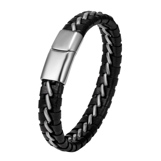 Men’s Woven Leather Bracelet