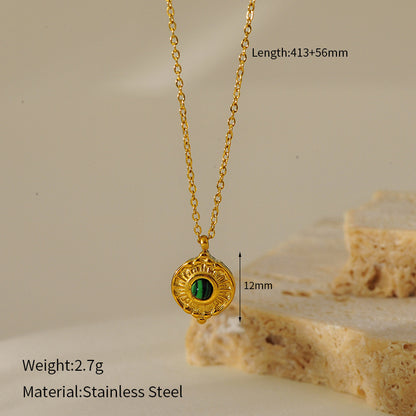 Vintage Turquoise & Emerald Necklace