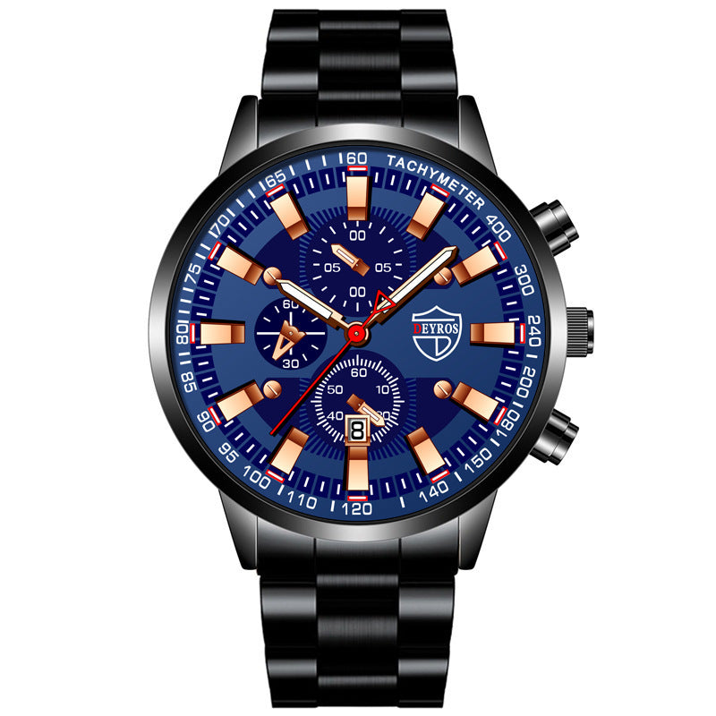 Stainless Steel Luminous Quartz Wristwatches