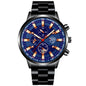 Stainless Steel Luminous Quartz Wristwatches
