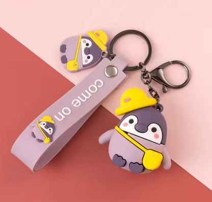 Cute Penguin Keychain Couple