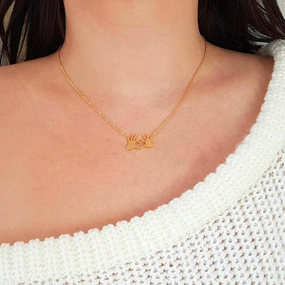 Heart Necklace Clavicle Chain