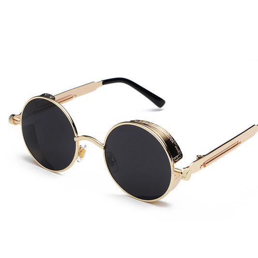 Round Frame Metal Sunglasses