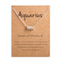 12 Zodiac Sign Constellation Pendant Necklace