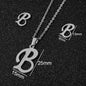 Stainless Steel Alphabet Necklace, 26 Initial Letters A–Z