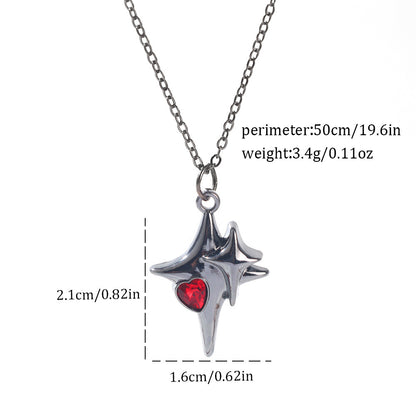 Gothic Spider, Bat, Cross, Skull, and Heart Pendant Necklaces