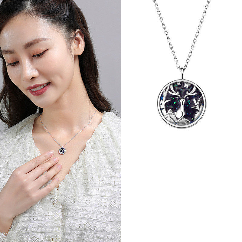 Couple Necklace with Wildlife Design