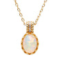 Opal Court Style Glow Gold Necklace