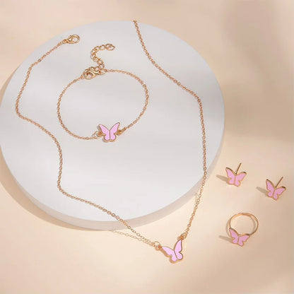 Butterfly Jewellery Set 5Pcs