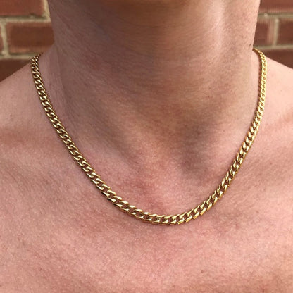 Cube Rope Chain Necklace