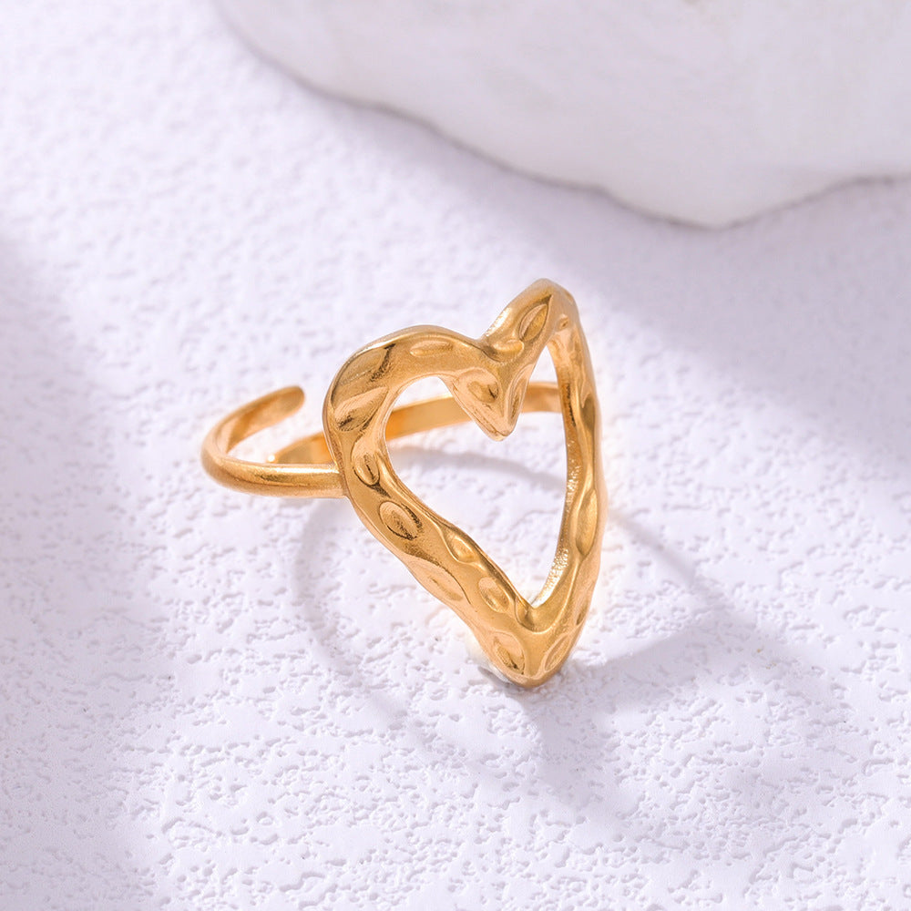 Retro Love Adjustable Ring