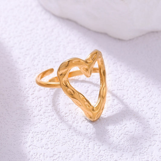 Retro Love Adjustable Ring