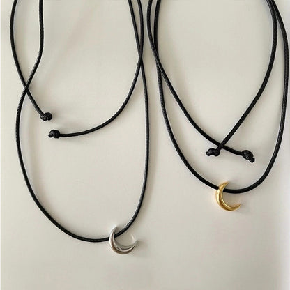 Ins Style Simple Moon Necklace