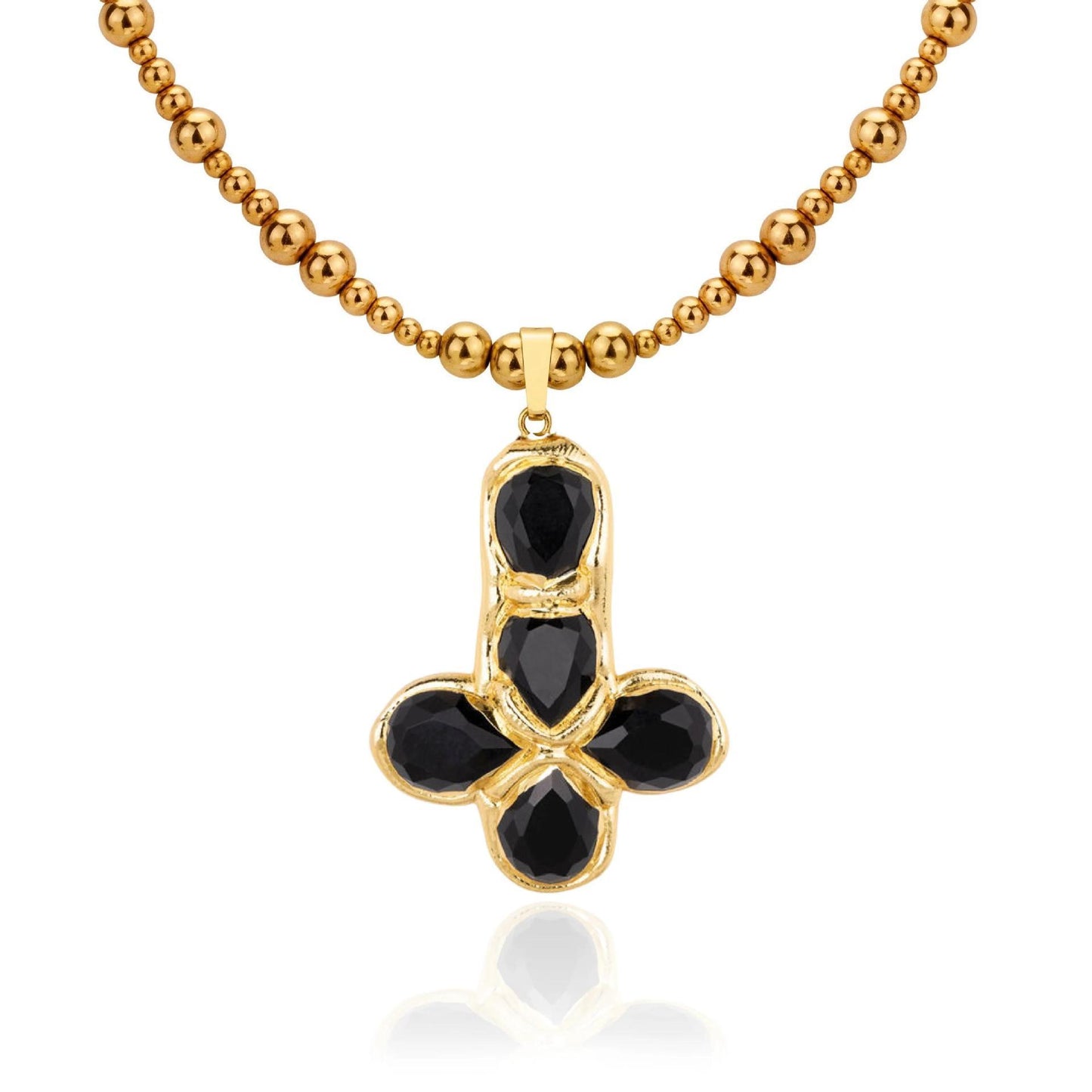 Titanium Steel Cross Pendant Necklace