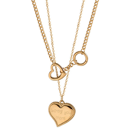 Love Heart Stacking Sweater Chain