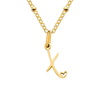 A-Z Personalized 26 Letter Pendant Necklace