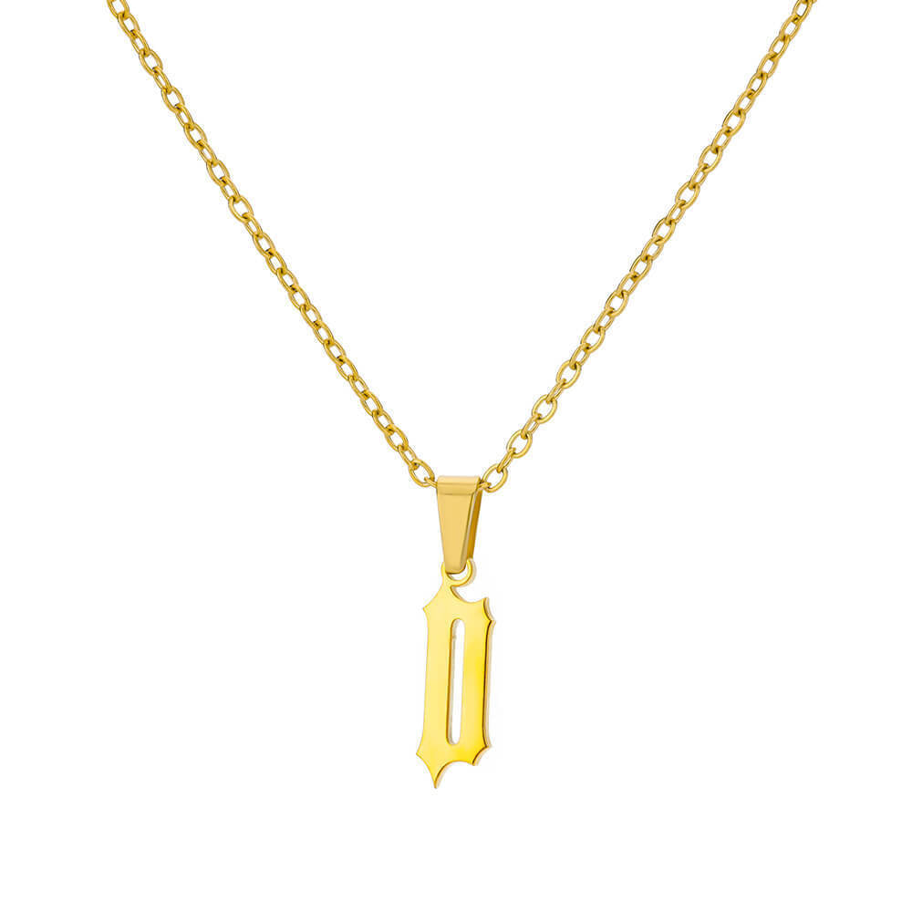 Funky A-Z Letter Pendant Necklace