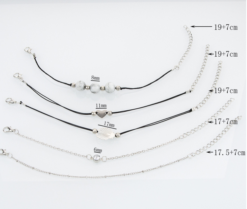 Vintage Bead Charm Bracelet Sets