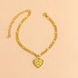 Gold Initial Letter Anklet for Women