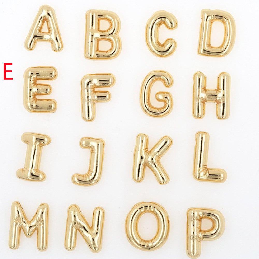 Glossy Letters Pendant Necklace