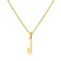 Funky A-Z Letter Pendant Necklace