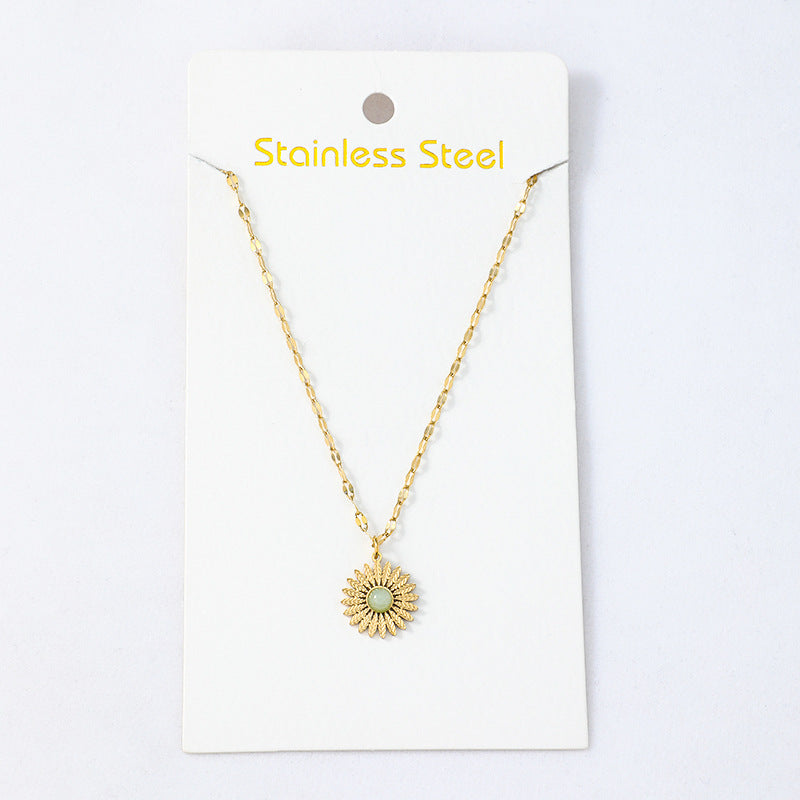 Small Sun Stainless Steel Necklace