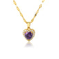 Purple Heart Ocean Necklace