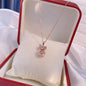 Perfume Bottle Pendant Zircon Necklaces