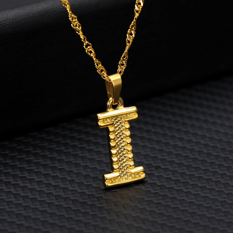 26 Letters Gold-Plated Pendant Necklace