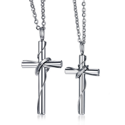 Stainless Steel Cross Pendant Necklace