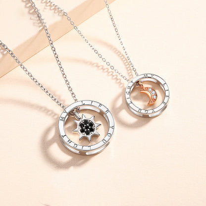 Sun & Moon Light Luxury Couple Necklace