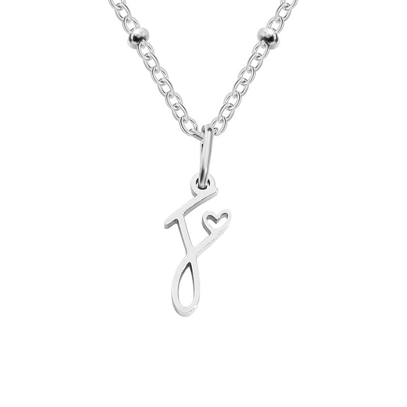 A-Z Personalized 26 Letter Pendant Necklace