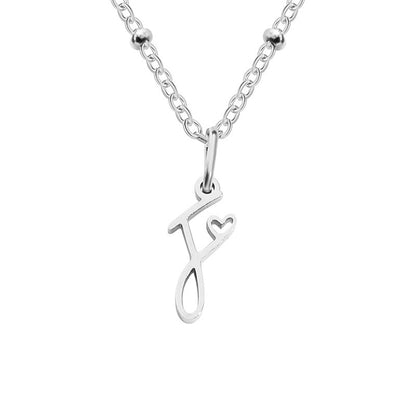 A-Z Personalized 26 Letter Pendant Necklace