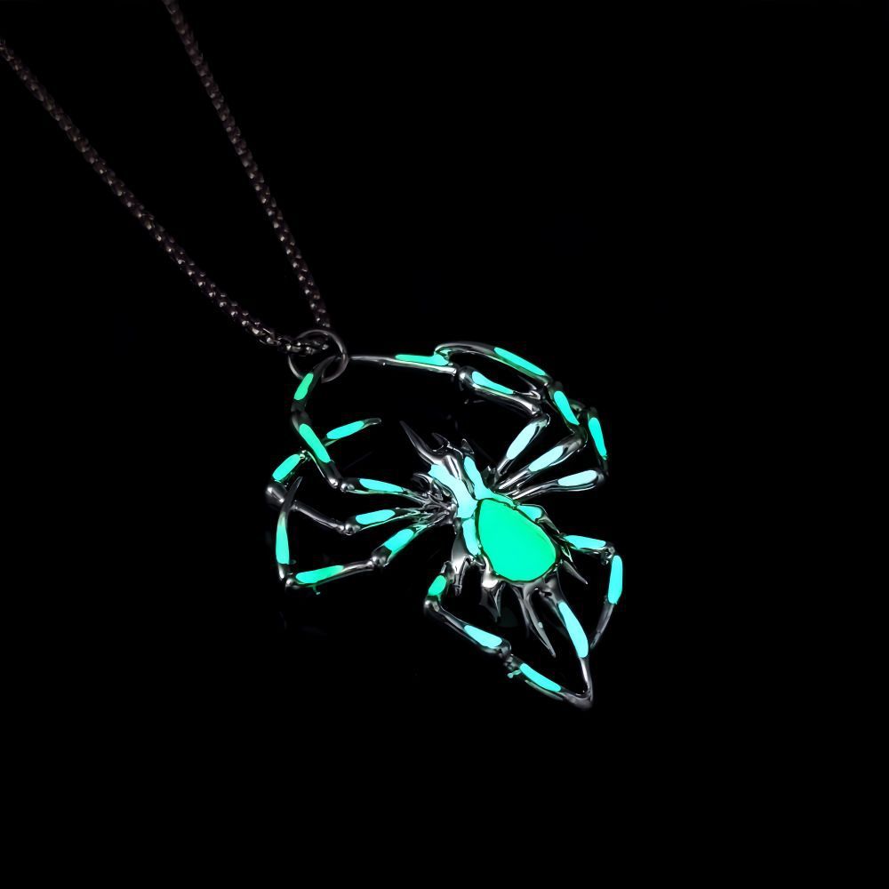 Luminous Spider Necklace