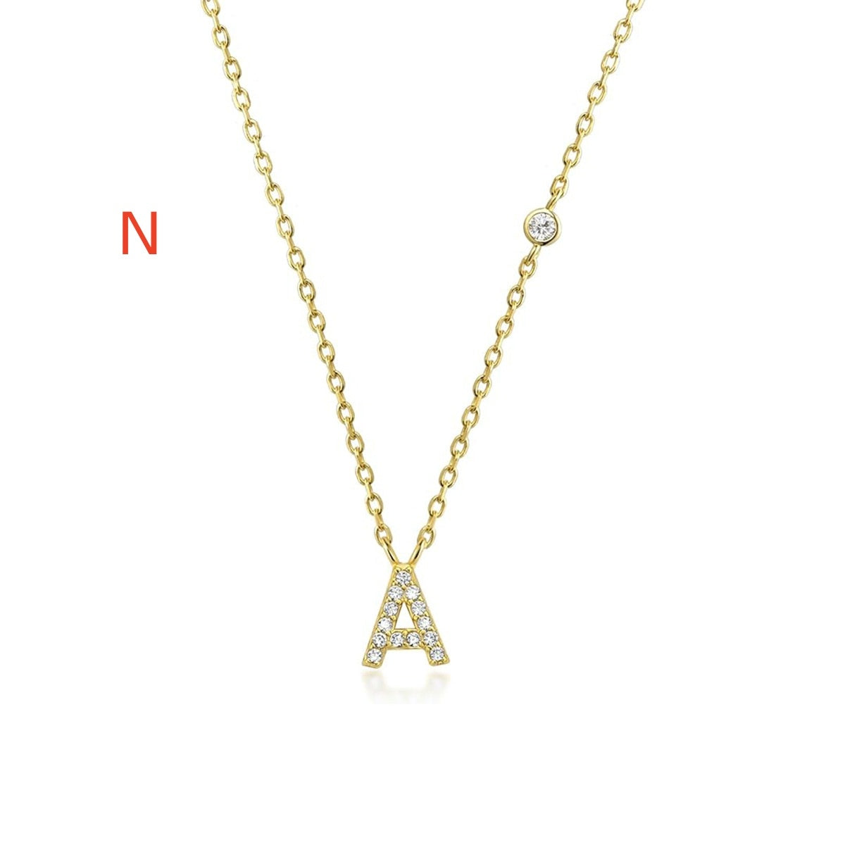 Luxury Gold A-Z 26 Letters Necklace