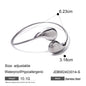 Irregular Water Drop Twist Adjustable Bangles