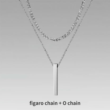 Men’s Layer Pillar Chain Necklace