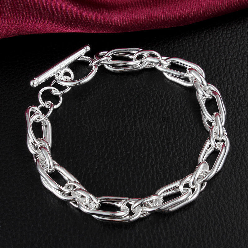 Silver Chain Plated Bracelet