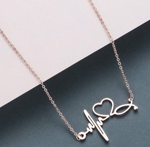 Heartbeat Necklace for Women