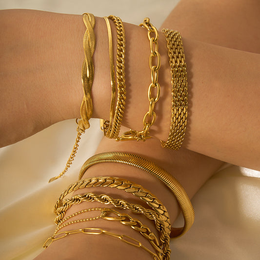 Gold Simple Bracelets